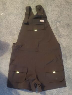 Columbia Black Short Overalls / Bib Shorts